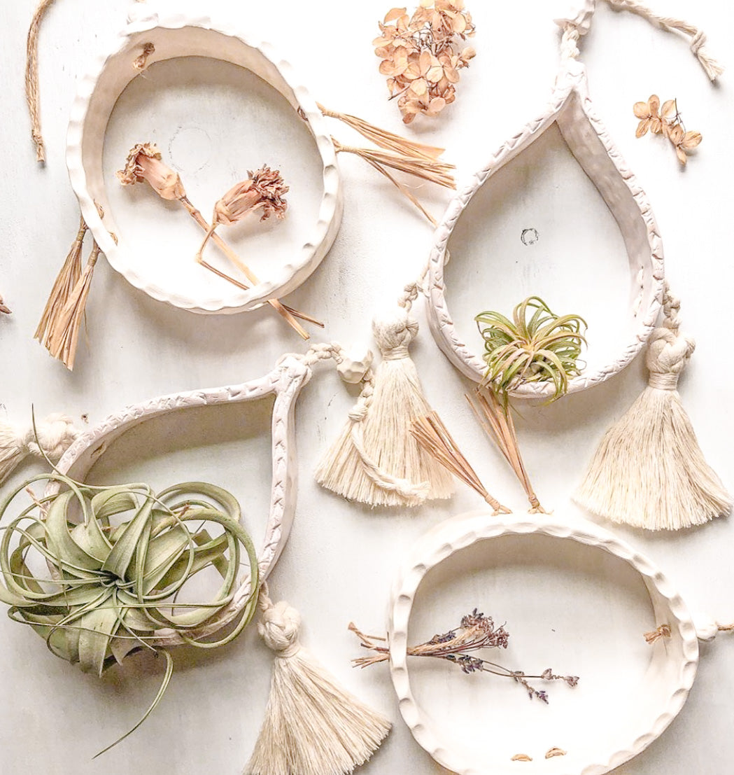 Mini Air Plant Holder- Light Pink