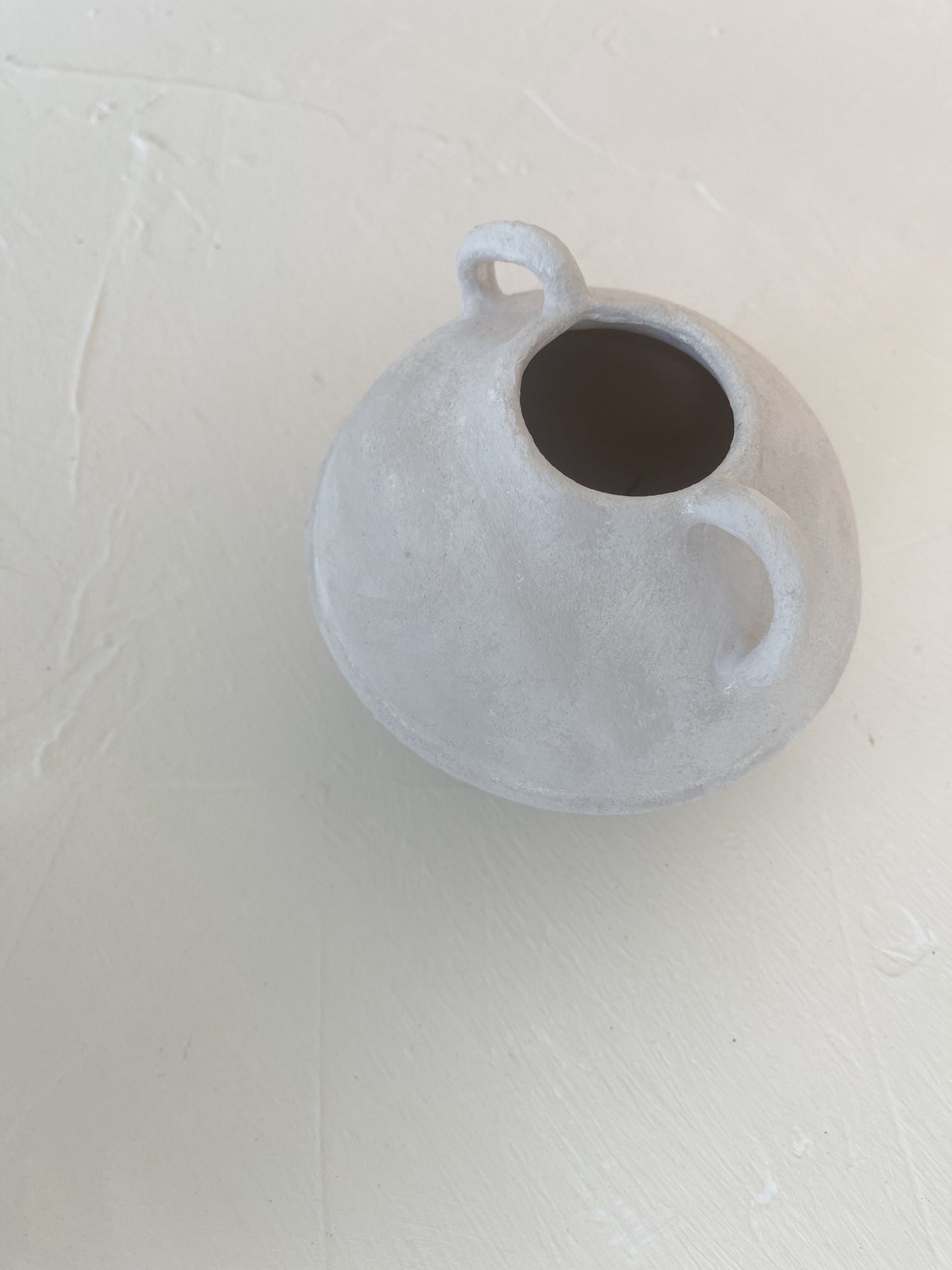 Minimal  Small Aged Vase Gray