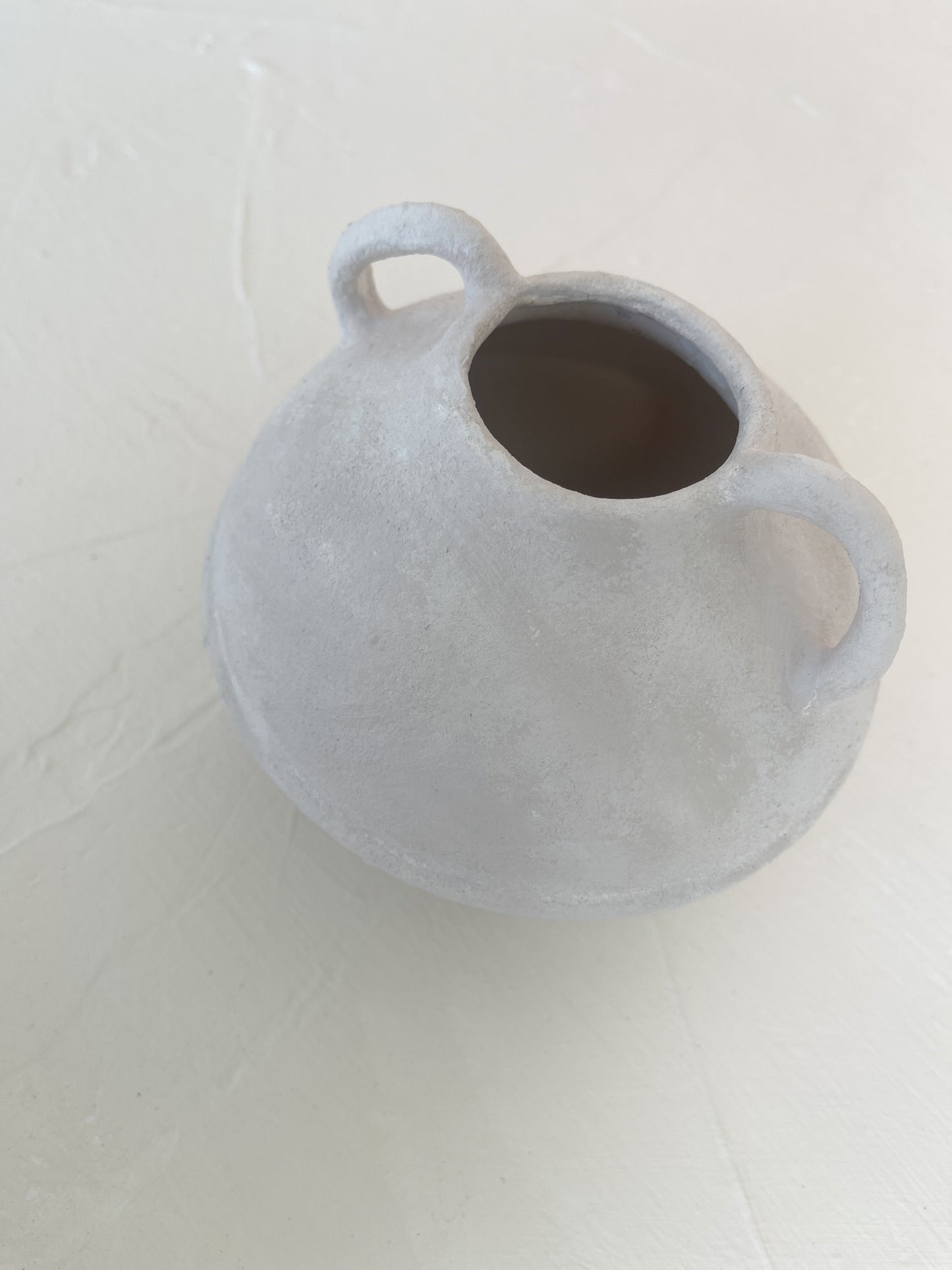 Minimal  Small Aged Vase Gray
