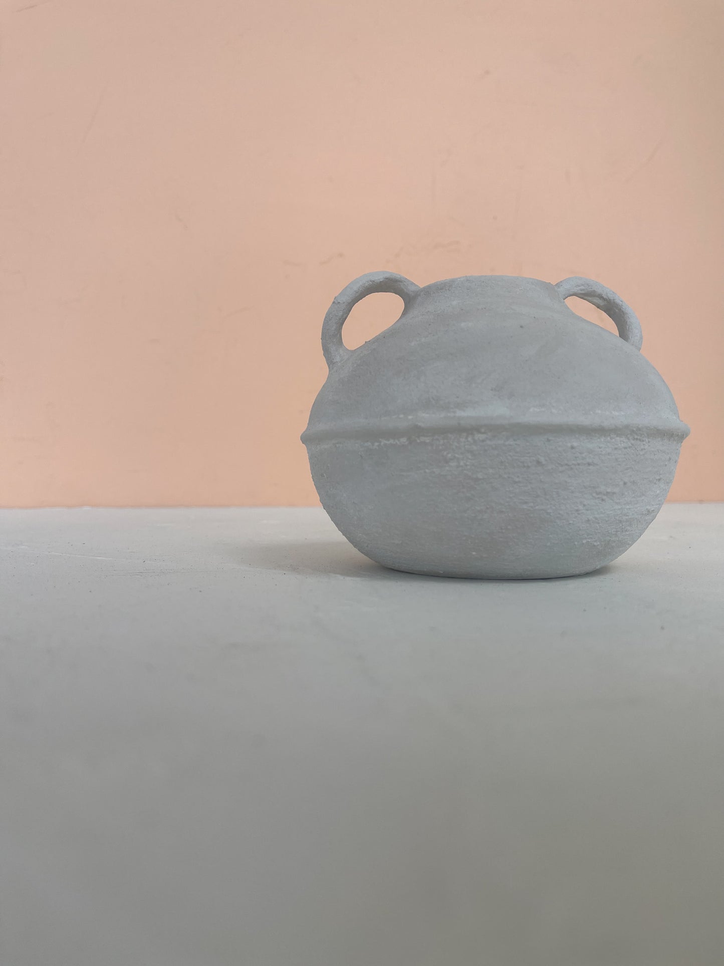 Minimal  Small Aged Vase Gray