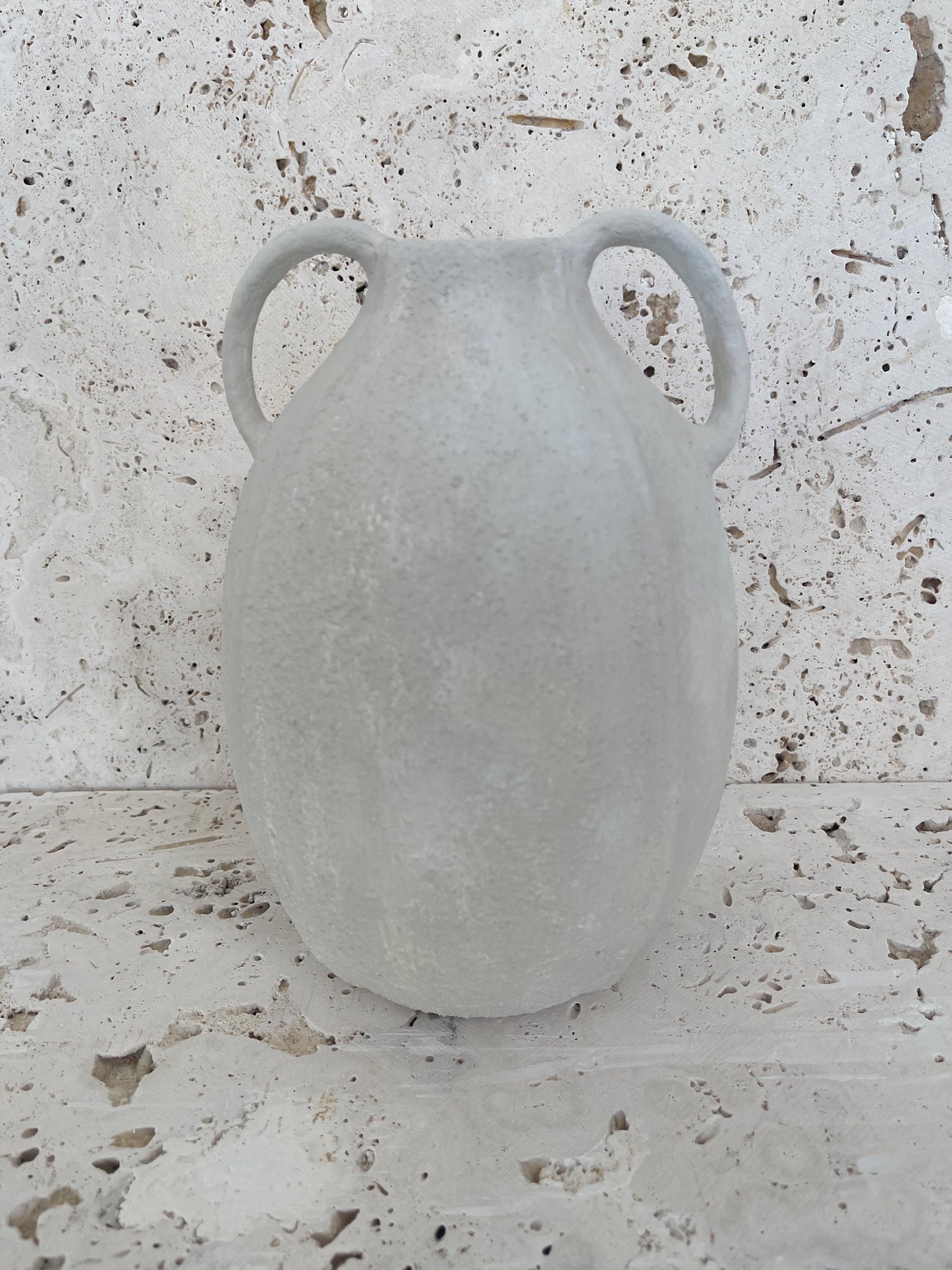 Minimal Aged Vase Gray